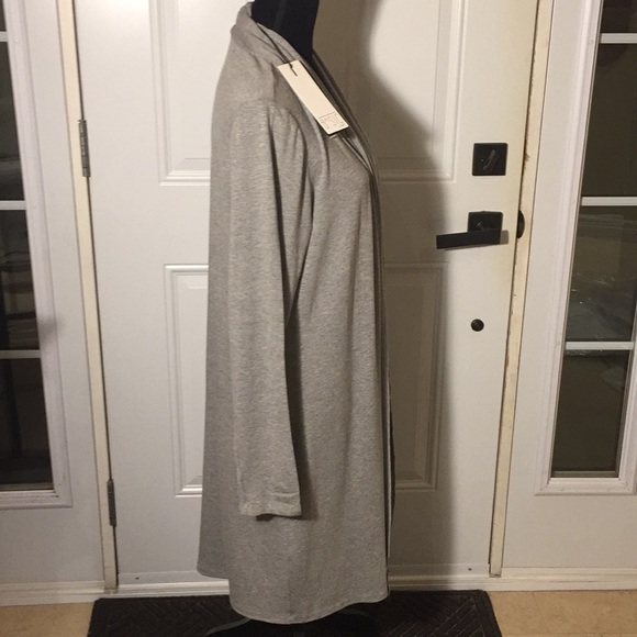 Ladies Basic By Yest Yessica Grey Melange Cardigan Sweater 80474B Size 14 - Picture 6 of 15